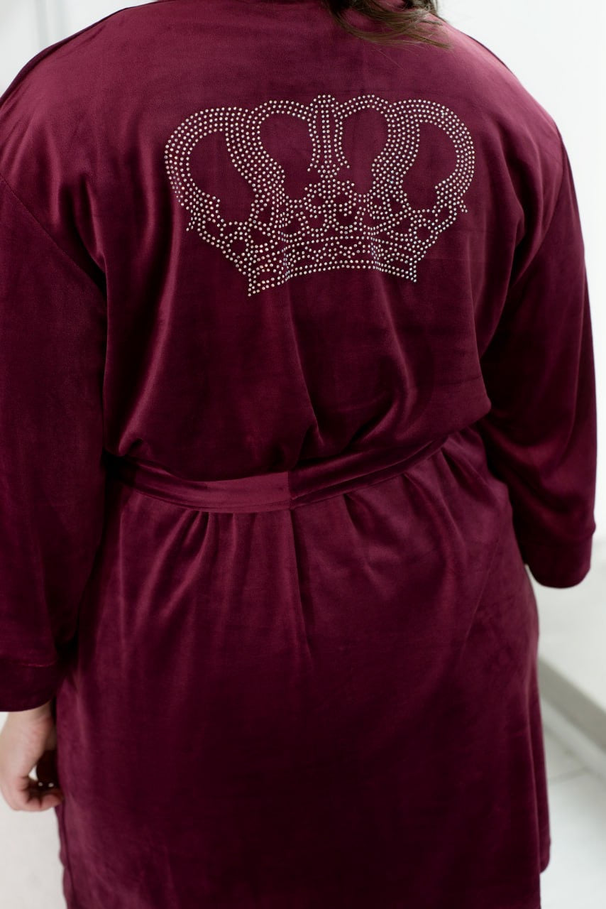 Невероятно мягкий велюровый комплект — ощущение роскоши в размерах 2XL–11XL