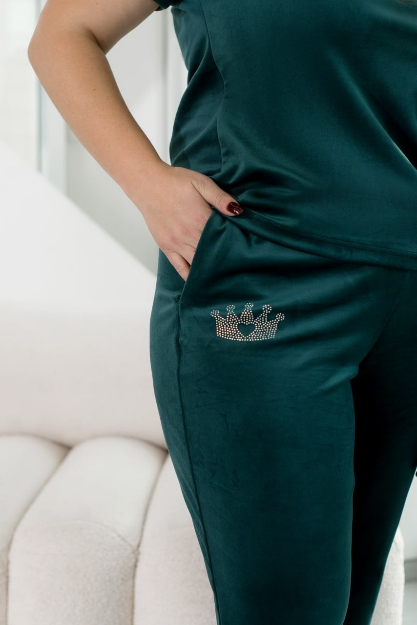 Невероятно мягкий велюровый комплект — ощущение роскоши в размерах 2XL–11XL